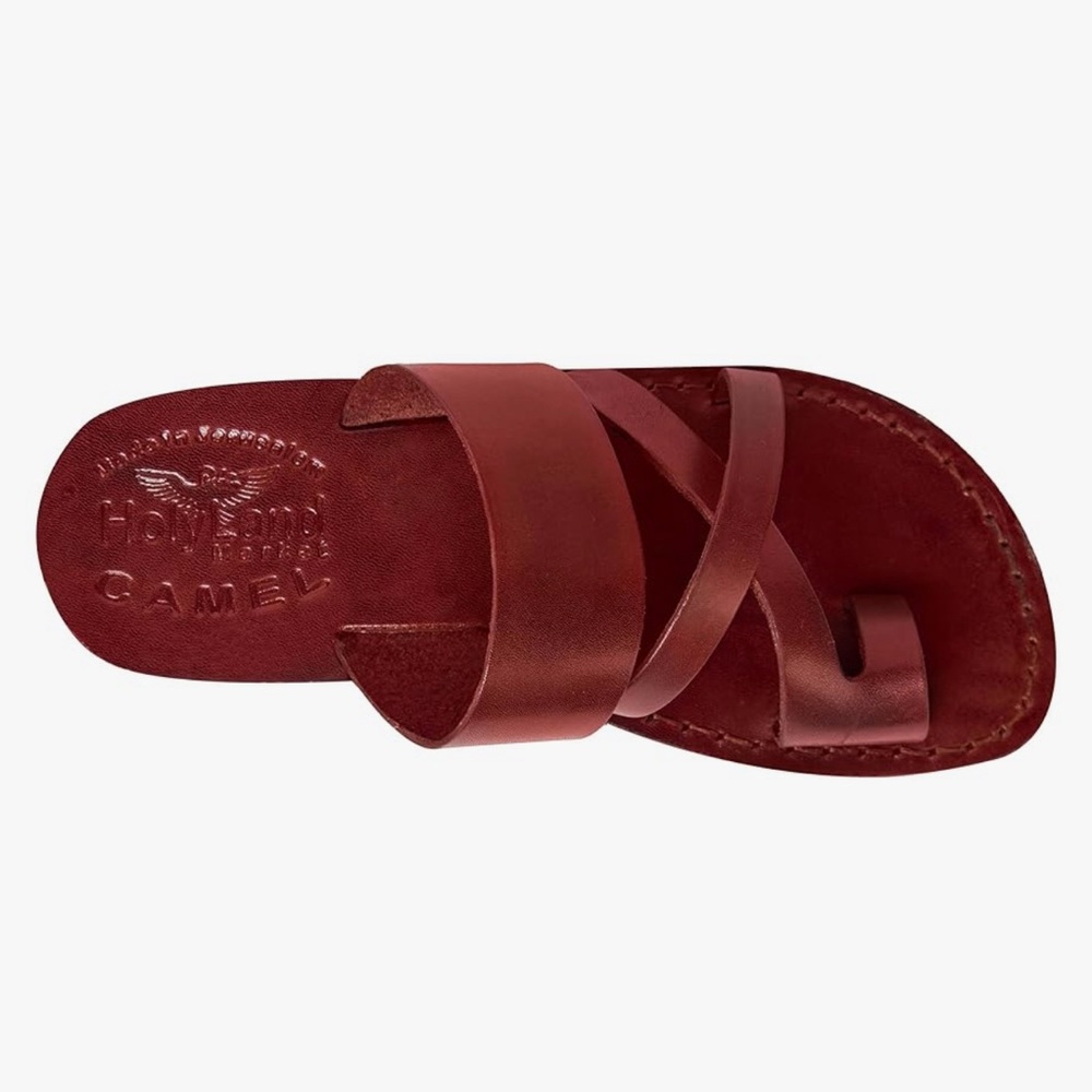 Holy Land Market *NEW* Unisex Leather Biblical Sandals/Slides From Jerusalem - Picture 3 of 14